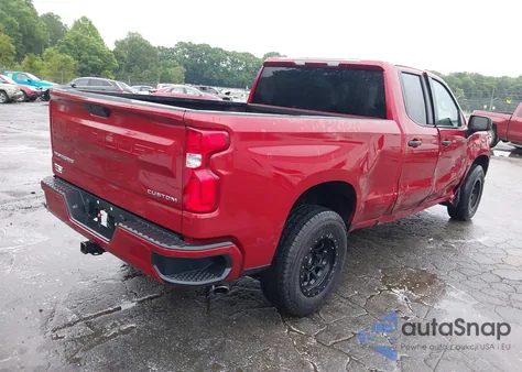 2020 Chevrolet Silverado 1500 2Wd Double Cab Standard Bed Custom из США, поврежденный, VIN 1GCRWBEH7LZ317273
